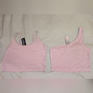 Tek Gear Pink Crop Tops